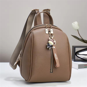 Women's Casual <b>Backpack</b> New Style PU Fashion Autumn Winter <b>School</b> Travel Bag <b>Large</b> Capacity Zipper Closure Shopping Bag - Product Image 4