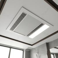 Pemanas Kamar Mandi Mini 3-in-1 Kompak Model 0911mini Pemanas Cepat dengan Lampu & Ventilasi untuk Ruang Plafon Sempit