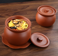Pot de rangement en argile rouge avec couvercle, capacité de 600 ml, pot à épices en céramique populaire, pots en terre cuite, pot de rangement pour bonbons et aliments
