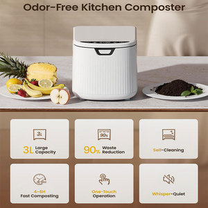 Composteur électrique intelligent multifonctionnel pour déchets alimentaires 3,3 L pour la cuisine, compostage rapide des déchets alimentaires, affichage numérique - Product Image 6
