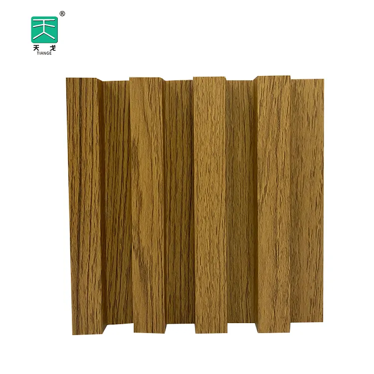 TianGe Wood Veneer Covered Mdf Wall Slat Wood Cladding Wooden Slat Fluted Panel