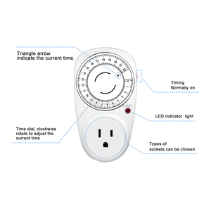 Enchufe de temporizador de cuenta regresiva de mini luz programable mecánica profesional de buena calidad con toma de tierra estándar - Product Image 3