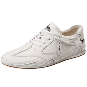 Women's 2026 New Popular Casual Shoes White Leather Soft Sole Sports Shoes Breathable <b>Waterproof</b> Anti-Slippery Retro Style - Product Image 3