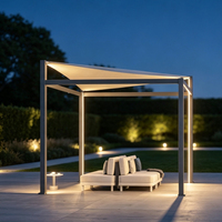 Auvent rétractable mural à manivelle pour extérieur, pare-soleil, tissu rayé imperméable, taille personnalisée, vente en gros