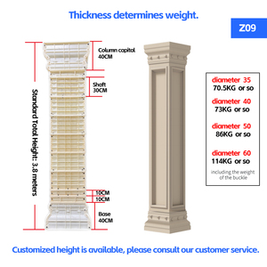 Khuôn cột La Mã cổ điển để bán <span class=keywords><strong>2</strong></span> - Product Image 2