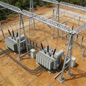 Projeto Turnkey de Estrutura de Aço para Subestação com Galvanização a Quente, Material Q235B/Q355B/Q420B, Altura de 17M - Product Image 5