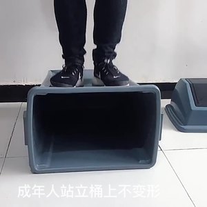 <b>Large</b> size flip-top trash cans for kitchen, office, and commercial use - wholesale from manufacturers. - Product Image 5