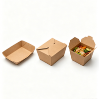 Bol à salade en papier kraft imprimé sur mesure, plusieurs tailles, avec couvercle, pour la restauration, vente en gros en vrac, directement de l'usine