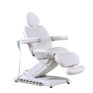 Mobilier de salon de beauté électrique 3 moteurs Esthéticienne lit facial réglable Table de massage moderne équipement de centre de spa