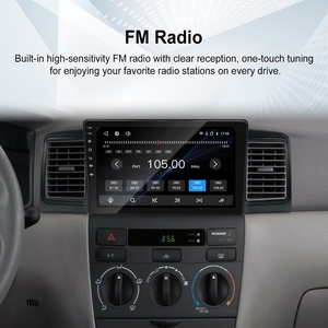 Autoradio Linux 9 pouces Rhythm avec prise en charge de la caméra AHD, radio FM, réglage de l'égaliseur, CarPlay sans fil, Android Auto pour <span class=keywords><strong>Toyota</strong></span> <span class=keywords><strong>Corolla</strong></span> 2004-2008 - Product Image 5