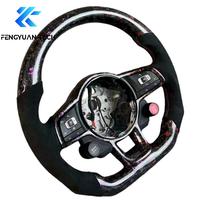 Volant en cuir en fibre de carbone forgé pour Volkswagen MK7 R Golf 7 Gti Golf7.5 Jetta Tiguan Passat VW CC Bora Audi