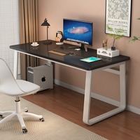 Bureau rectangulaire simple pour chambre à coucher à la maison ou bureau Petite table d'ordinateur pour étudiant