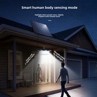 Lampes solaires pour grange OEM ODM, étanches IP65, lampes de jardin LED, lampe suspendue solaire en ABS avec télécommande intelligente