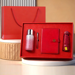 Set de Regalo Empresarial de Alta Gama para Clientes con Cuaderno de PU, Termo de Titanio, Accesorios Digitales y Logotipo Personalizado - Product Image 4