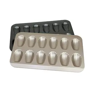 High temperature resistant and easy to clean shell shaped baking molds for making cookies/chocolate and other foods