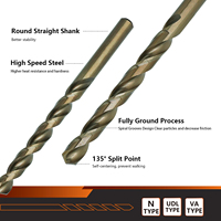 Jeu de forets HSS haute Performance Forets Hss Cobalt 1Mm-13Mm Hss M35 VA TYPE/Forets hélicoïdaux ambres