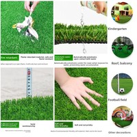 Gazon artificiel synthétique vert de 2 cm de hauteur pour clôture de chantier, pelouse, tapis de gazon artificiel en plastique, modèle 103 Chine