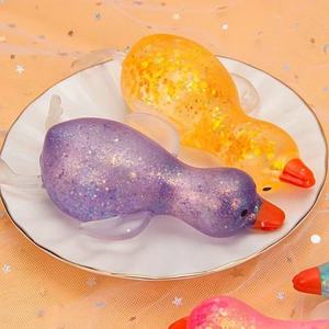 Lindo Pato de Malta Suave y Elástico de TPR, Juguete Sensorial Antiestrés de Rebote Lento, para Apretar y Descomprimir, Regalo para Niños y Adultos - Product Image 5