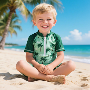 Maillots de bain de plage personnalisés imprimés d'animaux pour enfants, respectueux de l'environnement, protégés contre les <span class=keywords><strong>UV</strong></span>, avec fonction de séchage rapide - Product Image 1