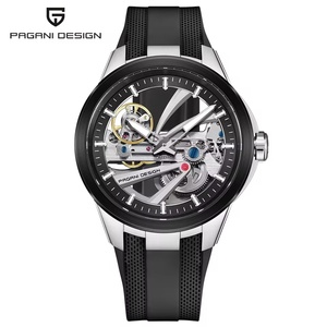 Montre mécanique de luxe pour homme PAGANI DESIGN YS030 <span class=keywords><strong>Alien</strong></span> Hollow Tourbillon, mouvement transparent en acier inoxydable luminescent, saphir. - Product Image 4
