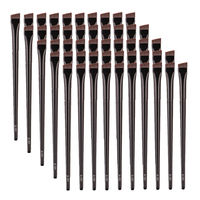 Pinceaux de maquillage pour sourcils, pinceau à eyeliner professionnel super fin et coudé, outils de maquillage