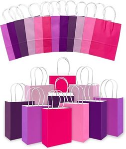 대량 소형 크라프트 종이 선물 가방 손잡이가 있는 종이 가방 공예 및 의류 다용도 - Product Image 2