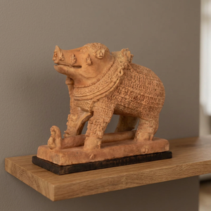 Relique cosmique Varaha historique du 11e-12e siècle – Artefact architectural d'autel de temple ancien - Product Image 3