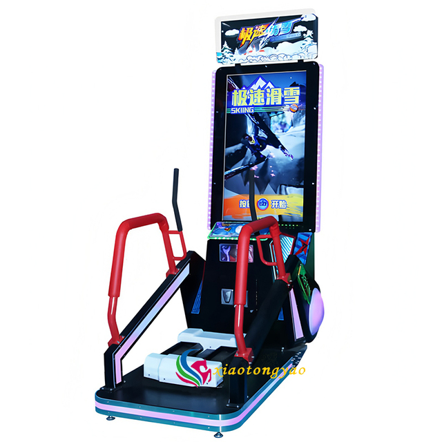 High Profit Coin Operated Scooter Skateboard Simulator Skiing Video Game Machine with Coin Acceptance