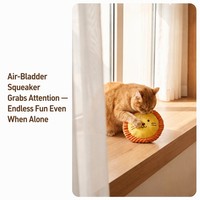 Jouets pour chiens Xigezhu en gros, peluches couineuses à motif lion, thème dessin animé, durables, pour la dentition, balle interactive d'extérieur pour le jeu de rapport