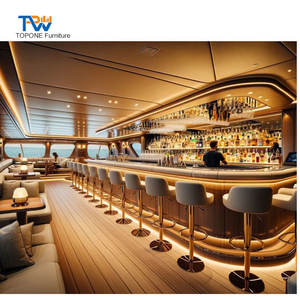 Mostrador de servicio de taberna de restaurante en forma de L amarillo barato de diseño clásico Mostrador de Bar de cerveza - Product Image 2