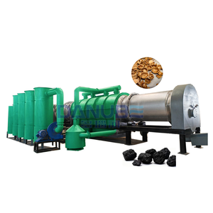 Steady-running Rice Husk Biomass Carbonization Furnace For Straw Sorghum Continuous <b>Drum</b> Carbonizer - Product Image 1