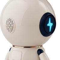 Robot de bureau intelligent AI avec haut-parleur, écran tactile TFT, assistant vocal, horloge de bureau ABS pour enfants