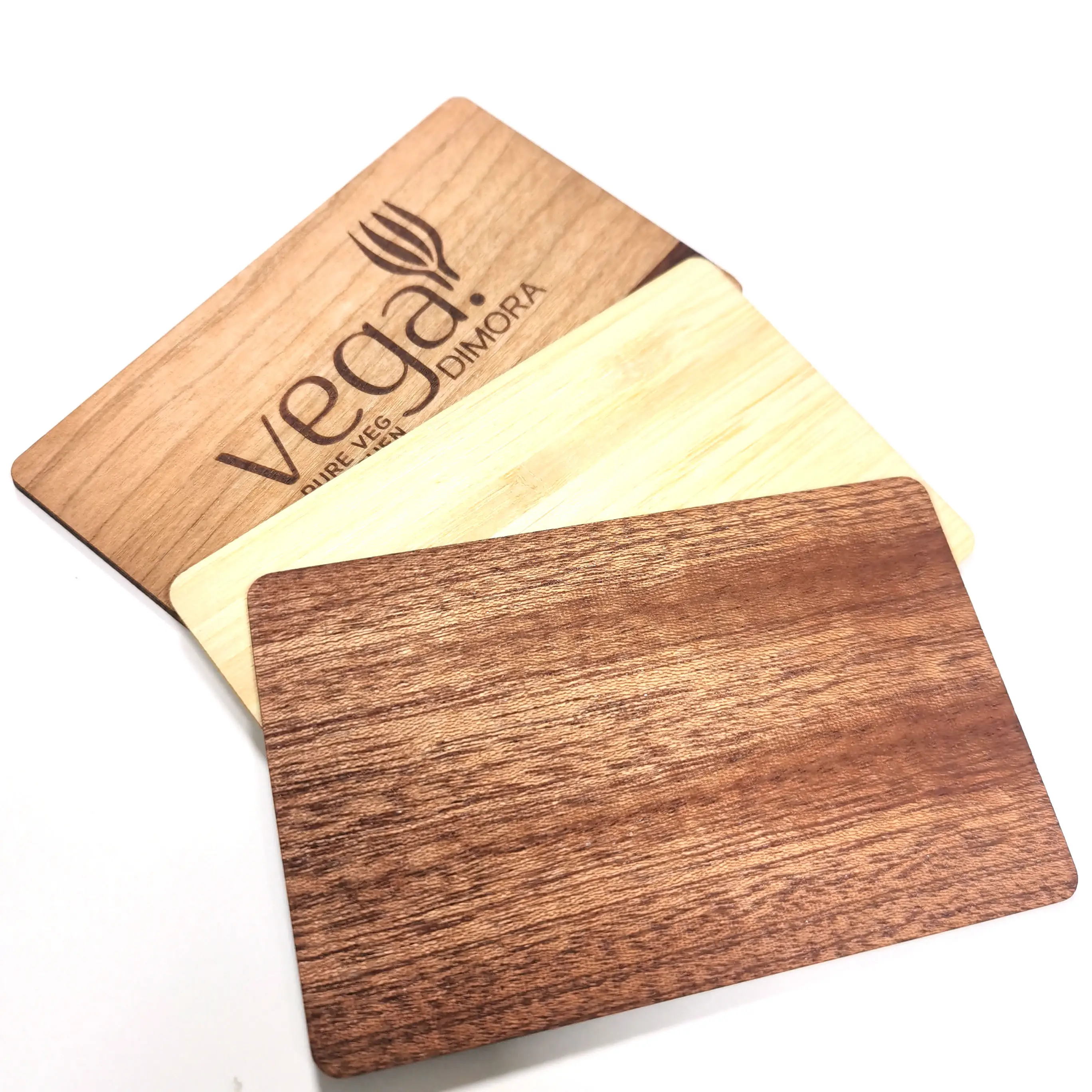 شعار مخصص مختلف سميكة nfc الخشب بطاقة الأعمال