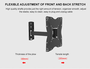 Chất lượng cao giá cả cạnh tranh 20 độ có thể tháo rời TV tường Bracket núi nghiêng xoay cho 26 <span class=keywords><strong>32</strong></span> 37 4 - Product Image 4
