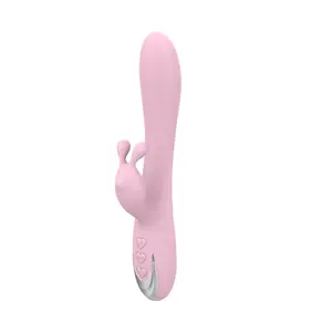 Poderoso USB recarregável Rabbit Vibrador para Clitóris Intenso e G Spot Estimulação Premium Adulto Toy Rabbit Vibrador