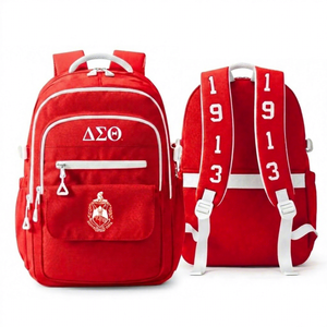 Delta |   Sigma |   Sac à dos pour ordinateur portable Theta DST Sorority, sac à dos élégant pour l'école et les voyages - Product Image 1