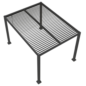 <strong>Small</strong> MOQ Modern Patio <strong>Pergola</strong> 10x13 Ft. Adjustable Louvered Aluminum Manual <strong>Pergola</strong> With Movable Louvers for Outdoor Villa - Product Image 1