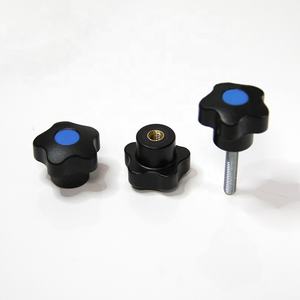 Pegangan Bintang Nilon Plastik Berbentuk T Sekrup Mur Putar Tangan Kenop Pengencang Bulat Segitiga Mekanis Melalui Pegangan Lubang - Product Image 6