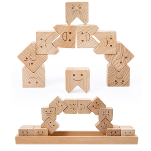 The New Products About Wooden Expression Face Building Blocks of an Other Educational Toys Other Block Toys With Ce Cpc - Product Image 2