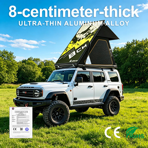Vente directe usine – Tente de toit 8 cm ultra-fine en alliage d'aluminium, double couche, quatre saisons, ouverture rapide automatique, étanche pour voiture - Product Image 1