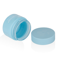 Luxuriöses Augencreme-Glasgefäß Mattiertes Blaues Glasgefäß mit Kunststoffdeckel Individuelle Farbe 30g 50g OEM/ODM Verfügbar