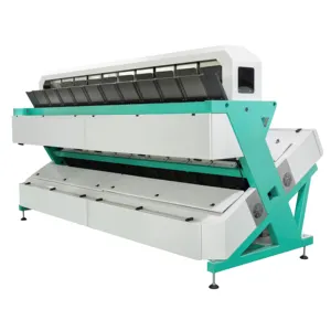 Máquina clasificadora de color de quinua de 10 conductos de alta capacidad, arroz para arroz vaporizado, máquinas clasificadoras ópticas para planta de molino de arroz