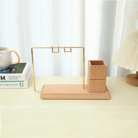 Vente en gros 2024 calendrier de bureau de table avec impression de logo personnalisé calendrier de bureau en bois avec base en bois massif