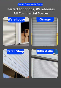 Waterproof Smart <b>Shutter</b> Lock Fingerprint Password Horizontal Bolt Security Lock for Commercial Garage & <b>Rolling</b> Gate - Product Image 2