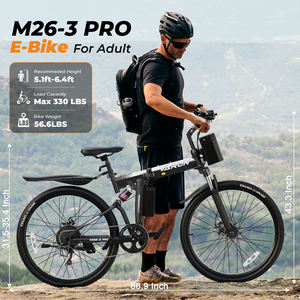 Vélo électrique pliable VARUN 500W, vélo électrique pliable, vélo électrique de ville, e-bike 26 pouces, double suspension, stock US - Product Image 5