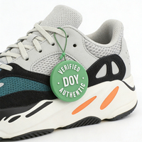Nouvelle conception, étiquette de sécurité en plastique personnalisée avec logo en relief 3D, à suspendre avec cordon, pour chaussures et vêtements