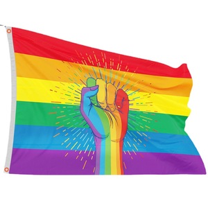 Bandera Personalizada LGBT con Impresión Digital para Exhibición en Automóviles, con Logotipo Personalizado para Agencias de Viajes, Hecha de Material de Poliéster y Seda Plástica - Product Image 1