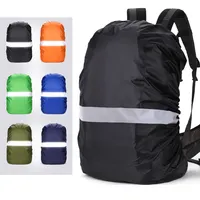 LHI açık dağ 55L/65L katlanabilir su geçirmez yansıtıcı seyahat taktik sırt çantası toz Raincover sırt çantası yağmur kılıfı çanta