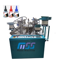 Machine automatique de remplissage, bouchage et emballage de bouteilles en plastique, avec buse de cartouche à jet d'encre pour le remplissage et la scellage d'encre de marqueur