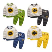 Liquidation de vêtements de boutique pour enfants européens : Combinaisons de sport en coton pour bébés garçons